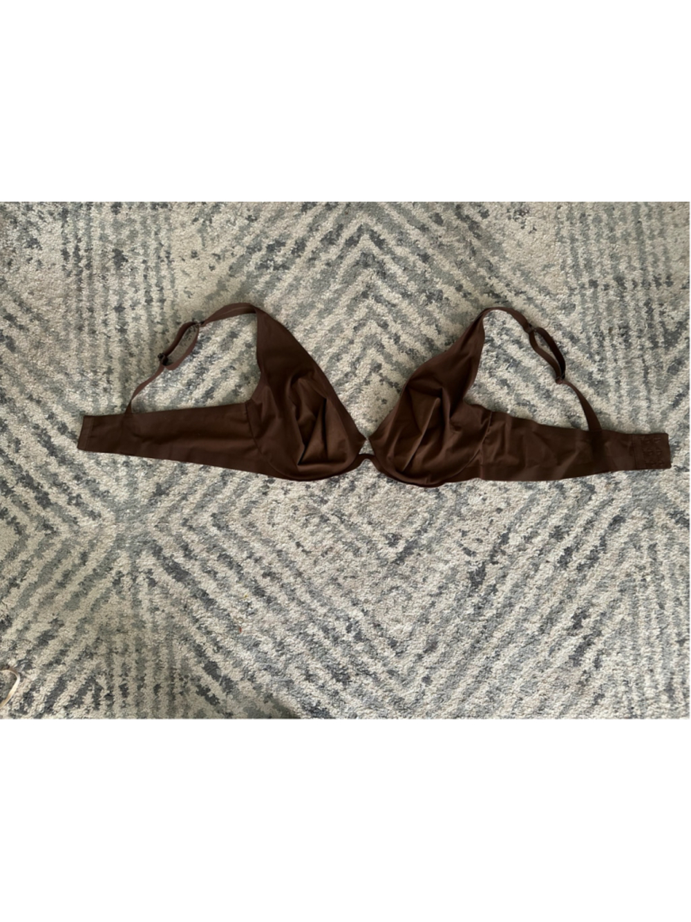 SKIMS Brown Underwire Bra Size 44C Unlined